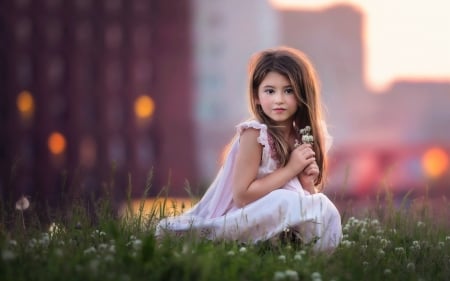 Love the life  ♥ - Girl, beauty, flower, nature