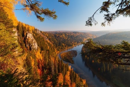 * - trees, water, nature, sky