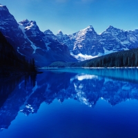 Moraine Lake in Canadian Rockies