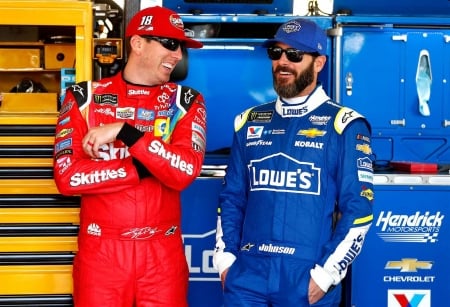 Kyle and Jimmie - wide screen, driver, photography, auto, racing, busch, beautiful, nascar, photo, kyle busch, johnson, jimmie johnson