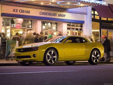 Camaro At Night Out