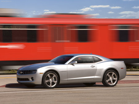 Silver Camaro - cars, chevrolet, camaro