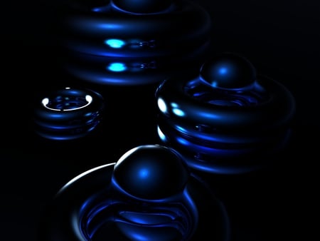 Blue Phaze - 3d, abstract, blue