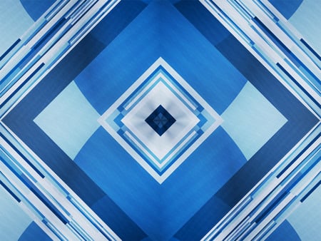 Metallic Blue - 3d, abstract, blue