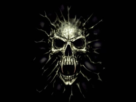 The Face of Death - death, skeleton, dark fantasy skull