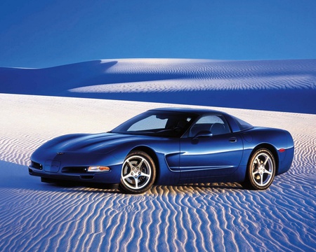 2005 chevrolet corvette blue  - 2005, chevrolet, corvette, blue