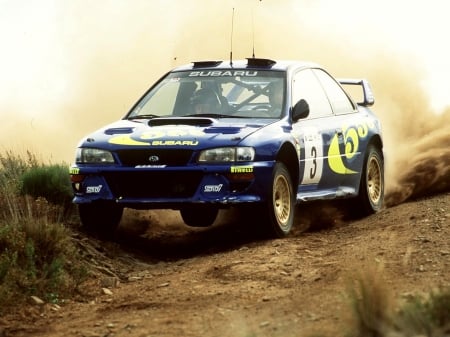 subaru impreza wrc - dirt, impreza, grass, subaru