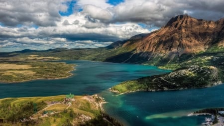 mountain lake - lake, forest, cool, fun, nature, mountain