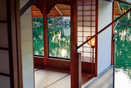 Lake House - lake, japan, tatami, room, oriental, japanese, house