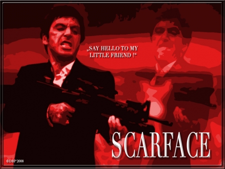 Al Pacino - Scarface - the boss, black and white, american, don, al pacino, tony montana, scarface, film, drug, movie, 1983, mafia