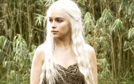 game of thrones - thrones, girl, game, grass