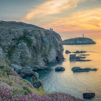 Golden Sunset on the Coastline