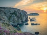 Golden Sunset on the Coastline