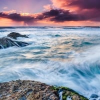 Foamy Blue Ocean