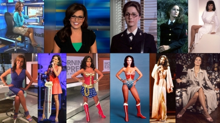 Robin Meade and Lynda Carter - Wonder Women - wonder woman, robin meade, singers, lynda carter, news, morning express