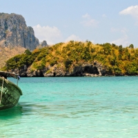 Sailboat on the Clear Ocean