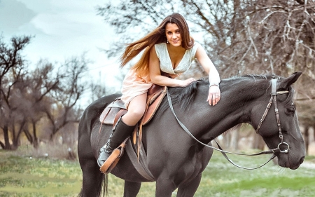 Want To Ride. . - girls, women, style, fun, models, female, cowgirl, fashion, boots, outdoors, brunettes, western, horses, ranch