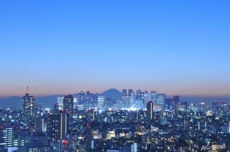 Tokyo Night View - sky, view, japan, night, city, tokyo, scenery, japanese