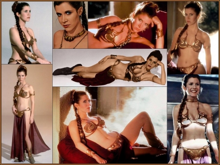 Carrie Fisher as Princess Leia - return of the jedi, star wars, princess leia, carrie fisher