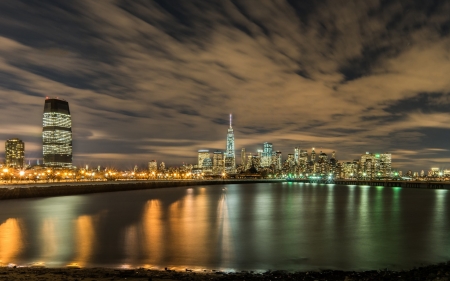 Manhattan View - skylines, new york city, architecture, rivers, manhattan, skyscrapers