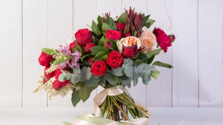 Beautiful Flowers - flowers, bouquet, roses, bloom