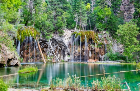 Exotic waterfall - greenery, waterfall, beautiful, exotic, forest, rocks