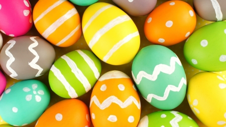 Easter Eggs - eggs, colorful, Easter, holiday