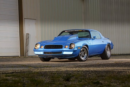 1979-Chevrolet-Camaro - bowtie, cowl hood, classic, gm, blue