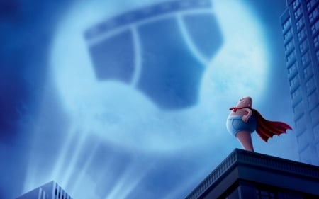 captain underpants - captain, underpants, superhero, sky