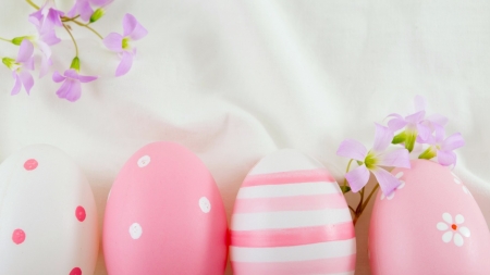 Easter Eggs - eggs, Easter, holiday, pink