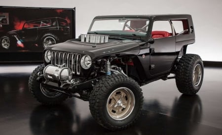 Jeep Quicksand Concept - jeep, rool bar, black, custom motor