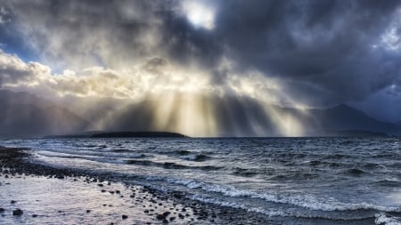 Sunlight above the Beach