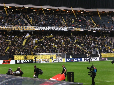 AIK Fans - black army, solna, sweden, fans