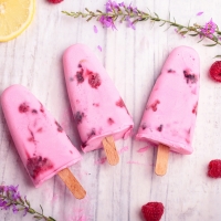 Raspberry ice cream