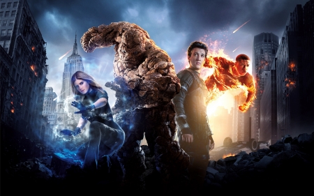 fantastic four - four, thing, fantastic, torch