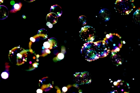 Bubbles - skin, soap, luminos, bubbles, texture, black