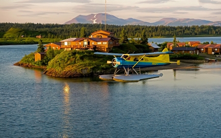 My dream land - plane, water, land, dream