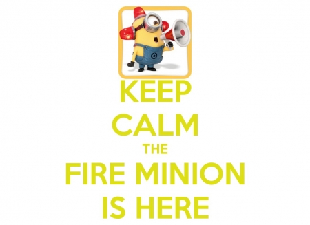 Keep calm - white, card, funny, quote, word, minion, yellow