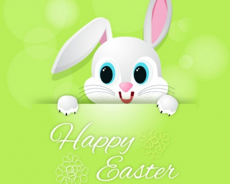 Happy Easter - easter, holiday, bunny, cute