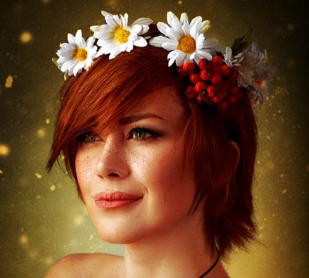 Shani - game, daisy, milliganvick, girl, shani, fantasy, redhead, woman, the witcher, model, face, luminos