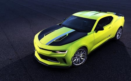 Chevrolet Camaro - vehicles, cars, Chevrolet Camaro, green cars, chevrolet, camaro