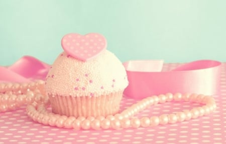 â™¥ - cupcake, abstract, pink, pearl