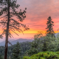 Landscape Sunset, Sequoia National Park