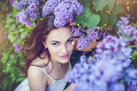 * - purple, lady, abstract, model