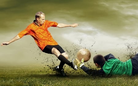 soccer - ball, field, man, soccer