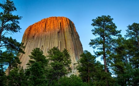 Devil's Tower - scenery, Devils Tower, National Park, beautiful, USA, Wyoming, photography, landscape, photo, wide screen, nature, forces of nature