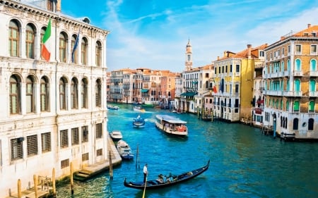 venice - canel, italy, venice, building