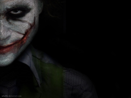 Heath Ledger As The Joker - acting, The Joker, actor, movie, Heath Ledger