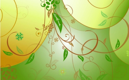 Yellow and Green - green, abstract, yellow, backgroud