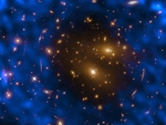 Galaxy Cluster Gas Creates Hole in Microwave Background